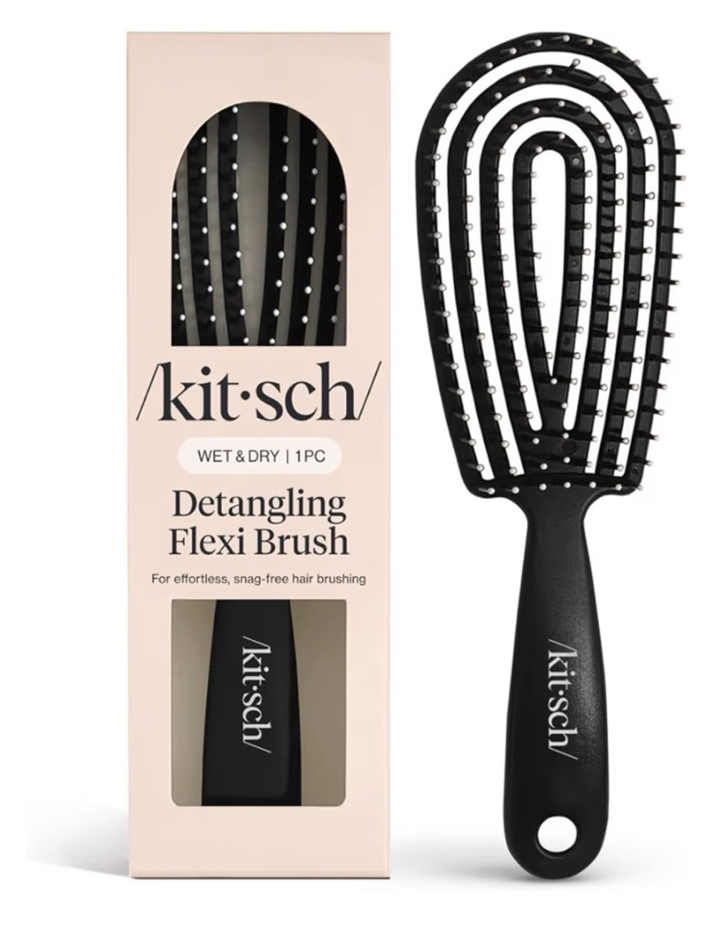 Brand new! Kitsch Wet/Dry Detangling Flexi Brush in Black.